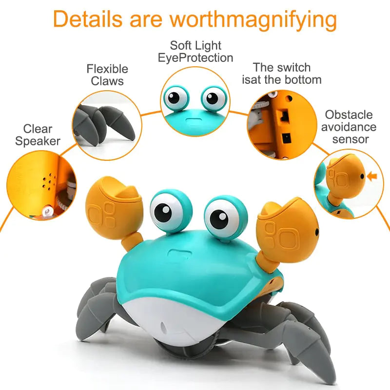 Sensing Crawling Crab Baby Toy